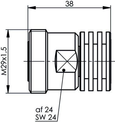 Telegärtner 7-16-Abschlusswiderstand 50Ohm (F) 2W 7,5GHz 100024560