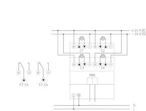 Theben Jalousieaktor FIX 1 JM 4 T 24V KNX