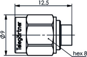 Telegärtner SMA-Kabelstecker Au RG405/U, UT-85 100024619