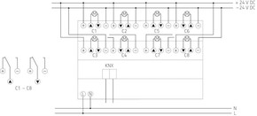 Theben Jalousieaktor FIX 2 JM 8 T 24V KNX