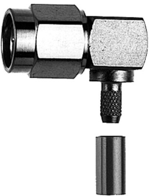 Telegärtner R-SMA-Winkelstecker G1 (RG-58C/U) löt/cr 100024656