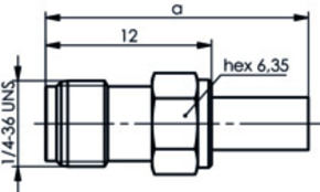Telegärtner SMA-Kabelbuchse 50Ohm AU RG174/U,188A/U,316 100024672