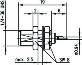 Telegärtner SMA-Einbaubuchse AU 100024697