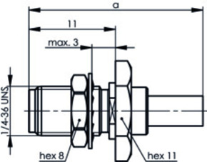 Telegärtner SMA-Einbaubuchse cr G7(RG316/U)m.Dichtr. 100024699