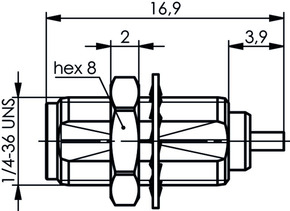 Telegärtner SMA-Einbaubuchse 50Ohm AU 608 100024708