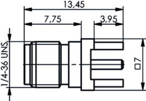 Telegärtner SMA-Buchse für LTP 50Ohm AU, 905 100024719
