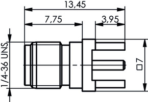 Telegärtner SMA-Buchse für LTP 50Ohm TA, 905 100024720