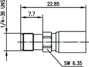 Telegärtner SMA-Kabelbuchse cr AU G30 (1.5/3.8) 100024724