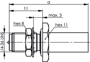 Telegärtner R-SMA-Einbaubuchse (RG-58C/U) löt/crimp 100024759