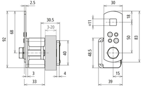DEHN Anschlussklemme mit Klinge St/tZn f. Profile 372330