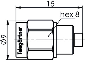 Telegärtner SMA-Abschlusswiderstand (M)AU, 1W,23dB,6GHz 100024780