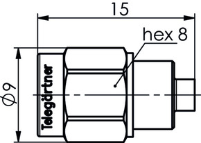Telegärtner SMA-Abschlusswiderstand (M)AU, 1W,20dB,18GHz 100024785