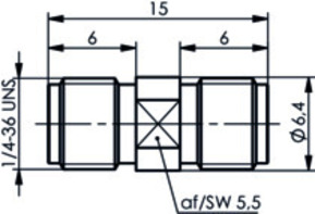 Telegärtner SMA-Kupplung (F-F) AU 100024790