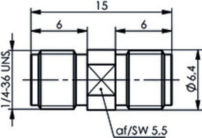 Telegärtner SMA-Kupplung (F-F) AU 100024790