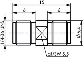 Telegärtner SMA-Kupplung (F-F) AU 100024790