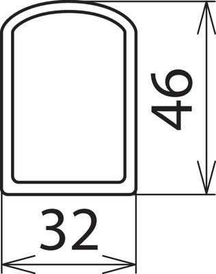 DEHN Absperrbalken für Innen- u. Außenanlagen AB 32 46 RW K L2000