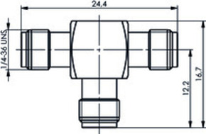 Telegärtner SMA-T-Stück (F-F-F) AU 50Ohm 100024805