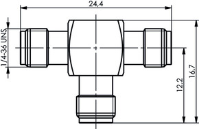 Telegärtner SMA-T-Stück (F-F-F) AU 50Ohm 100024805