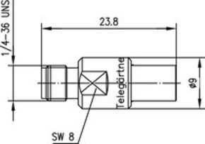 Telegärtner Adapter SMA-SMB (F-F) 50Ohm 100024808