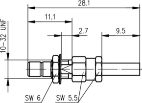 Telegärtner SMB-Kabeleinbaustecker cr AU, RG174/U,188A/U 100024843