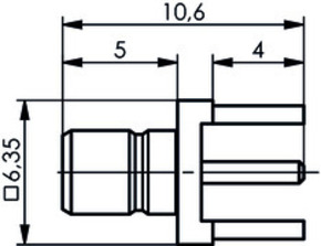 Telegärtner SMB-Anbaustecker AU für LTP 100024849