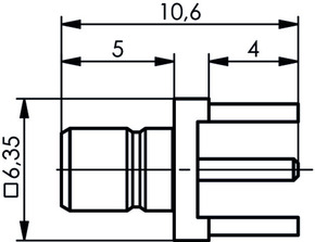 Telegärtner SMB-Anbaustecker AU für LTP 100024849