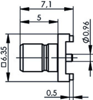 Telegärtner SMB-Stecker in SMT AU 50Ohm 100024855