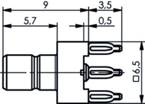 Telegärtner SMB-Stecker für LTP 50Ohm Press in 603 100024856