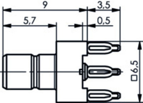 Telegärtner SMB-Stecker für LTP 50Ohm Press in 603 100024856