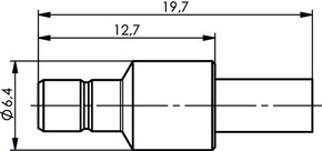 Telegärtner SMB-Kabelstecker cr/cr AU G8 (RD-316) 100024858