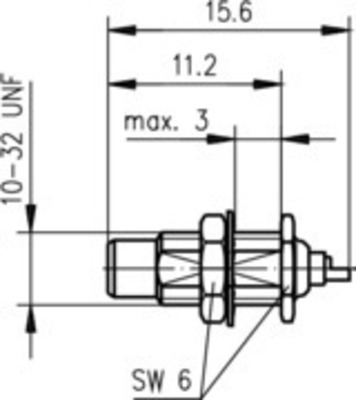 Telegärtner SMC-Einbaustecker AU Einbau von hinten 100024899