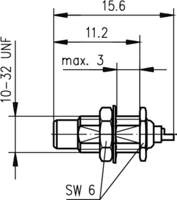 Telegärtner SMC-Einbaustecker AU Einbau von hinten 100024899