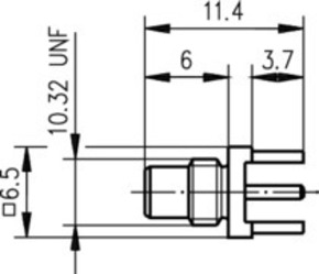 Telegärtner SMC-Anbaustecker AU für LTP, 50Ohm 100024900