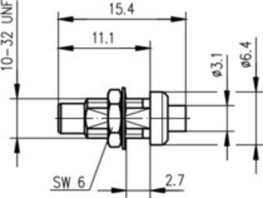 Telegärtner SMC-Kabeleinbaustecker UT-85,RG405/U,1671A 100024902
