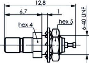 Telegärtner SSMB-Einbaustecker AU Einbau von vorne 100024914