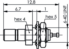 Telegärtner SSMB-Einbaustecker AU Einbau von vorne 100024914