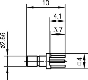 Telegärtner SSMB-Anbaustecker AU f.gedr.Schaltungen 100024916