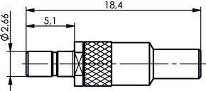 Telegärtner SSMB-Kabelstecker cr AU RG174/U,188A/U,316/U 100024918