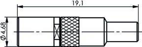 Telegärtner SSMB-Kabelbuchse cr AU RG178B/U, RG196A/U 100024921