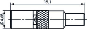 Telegärtner SSMB-Kabelbuchse cr AU RG178B/U, RG196A/U 100024921