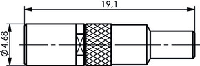 Telegärtner SSMB-Kabelbuchse cr AU RG178B/U, RG196A/U 100024921