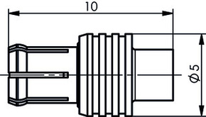 Telegärtner MCX-Kabelstecker löt G11 (RG-405/U) 100024975