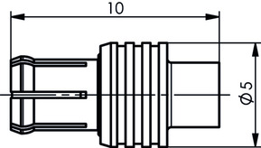 Telegärtner MCX-Kabelstecker löt G11 (RG-405/U) 100024975