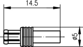 Telegärtner MCX-Kabelstecker cr/cr G8 (RD-316) 100024979