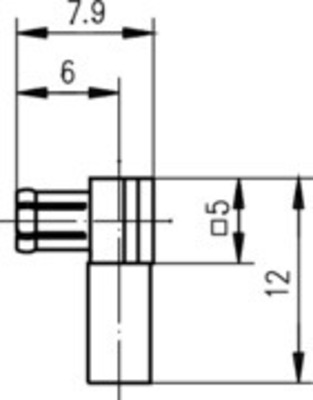 Telegärtner MCX-Kabelwinkelstecker cr AU, G3 (RG-178B/U) 100024981