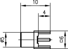 Telegärtner MCX-Anbaubuchse LTP AU RASTER 5.08 100024997