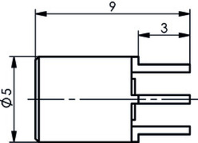 Telegärtner MCX-Anbaubuchse LTP AU RASTER 2,54 100024999