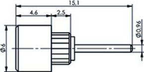 Telegärtner MCX-Einpressbuchse 50Ohm mit Lötstift 100025003