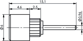 Telegärtner MCX-Einpressbuchse 50Ohm mit Lötstift 100025003