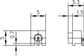 Telegärtner MMCX-Winkelbuchse 50Ohm f.LPT SMT 3-beinig 100025107
